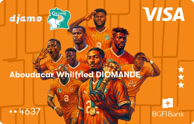 Votre carte VISA Djamo
